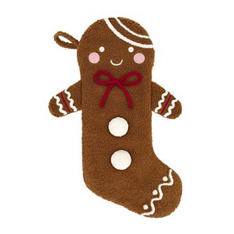 St. Nicholas Square® Gingerbread Sherpa Christmas Stocking