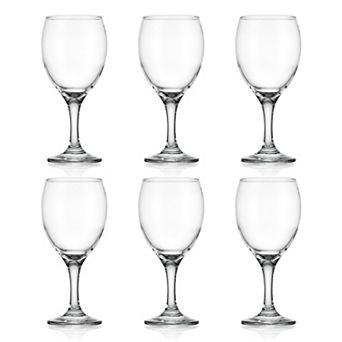 Retroware by Home Essentials Clarity Set of 6 Wine Glasses