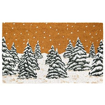 St. Nicholas Square® Winter Trees Coir Doormat