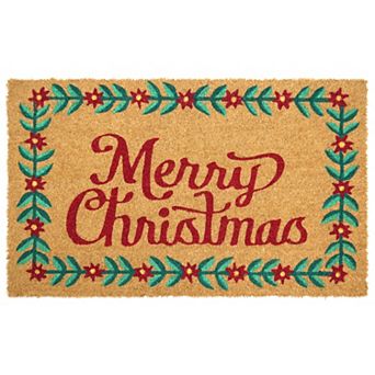 St. Nicholas Square® Merry Christmas Coir Doormat