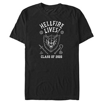 Big & Tall Stranger Things Hellfire Lives Graphic Tee