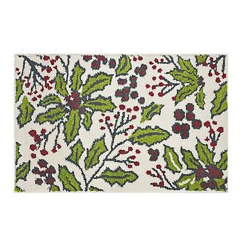 St. Nicholas Square® Holly Supersoft Throw Rug