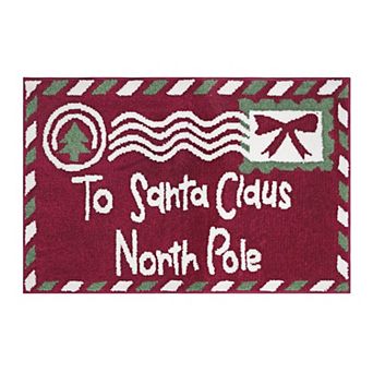 St. Nicholas Square® Red Letter Supersoft Throw Rug
