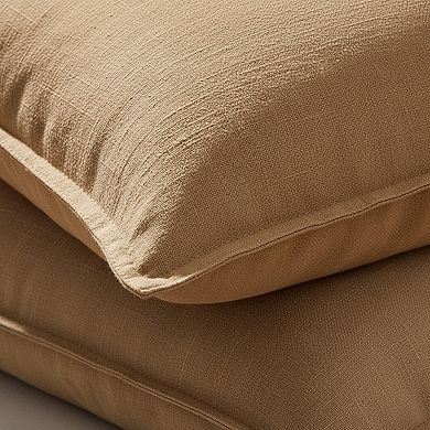 Neutral Linen Pillow Covers Set of 4 Soft Natural Fall Decor