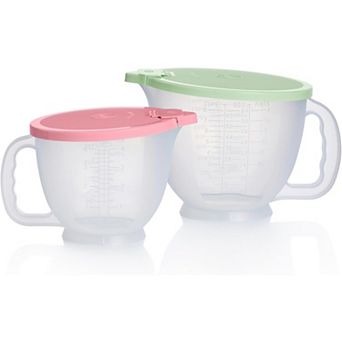 Pitcher Set with Lids for Mixing and Storing