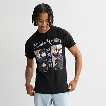 Men's Jujutsu Kaisen Character Banner Graphic Tee