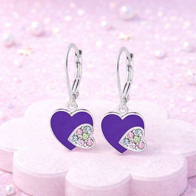 Kids Heart Hypoallergenic Earrings for Girls with Sterling Silver Leverbacks