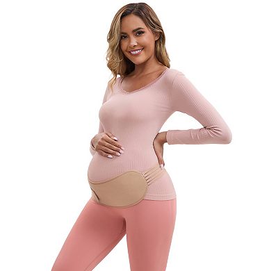 2 Packs Women's Adjustable Belly Support Bands Back Brace Straps Soft Pregnancy Abdominal Belt