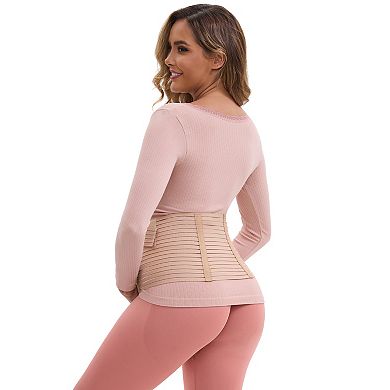 2 Packs Women's Adjustable Belly Support Bands Back Brace Straps Soft Pregnancy Abdominal Belt