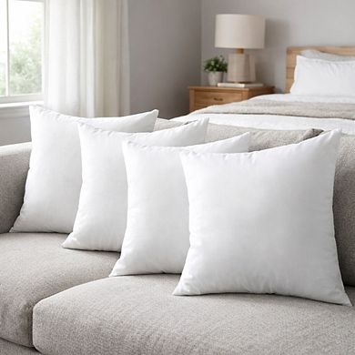 Covers&All Pillow Inserts Set of 4, Soft Non-Woven Fabric with Silicon Fiber Filling