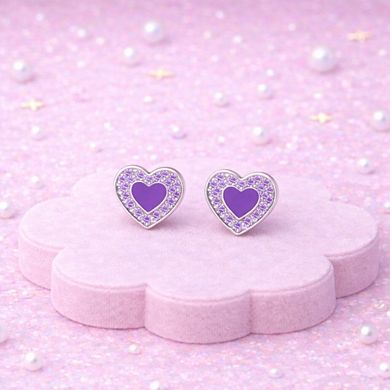 Kids Heart Hypoallergenic Earrings for Girls with Surgical Titanium Screwbacks