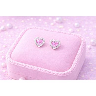Kids Heart Hypoallergenic Earrings for Girls with Surgical Titanium Screwbacks