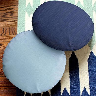 Covers&All Round Pillow Cover, Weather & UV Resistant Water Repellant Protector with Zippers