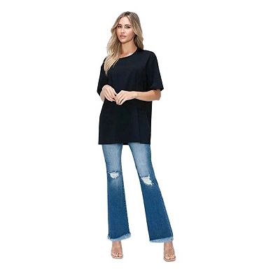 Women Distressed High Rise Bootcut Jeans