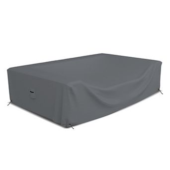 Covers&All Outdoor Sectional Sofa Set Cover, PVC-Coated Heavy Duty Waterproof Couch Cover