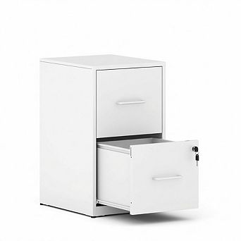 VIYET - 2-Drawer Locking Vertical File Cabinet - Heavy Duty for Letter Size Files