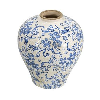7.7x9.1" Flower Vase with Round Design