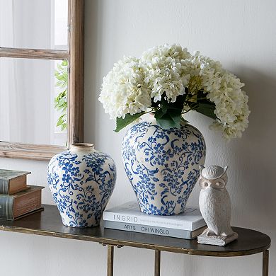 7.7x9.1" Flower Vase with Round Design