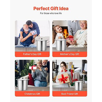 21 QT Stainless Steel Waterbath Canner Canning Pot with Rack and Glass Lid