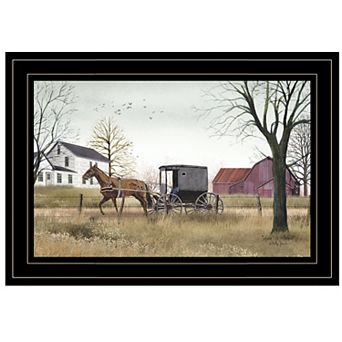 "Goin' to Market" By Billy Jacobs, Ready to Hang Framed Wall Art Print, Black Frame
