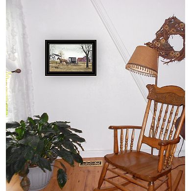 "Goin' to Market" By Billy Jacobs, Ready to Hang Framed Wall Art Print, Black Frame