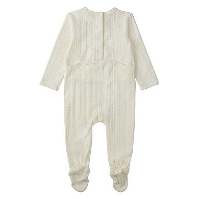 Baby and Toddler Cotton-Rich Faux Cable Knit Footie