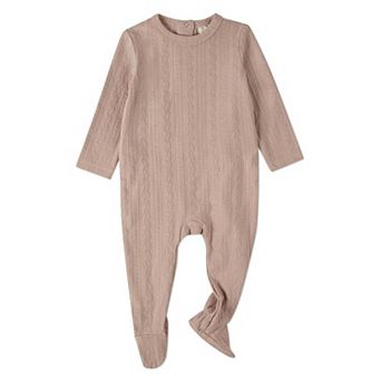 Baby and Toddler Cotton-Rich Faux Cable Knit Footie
