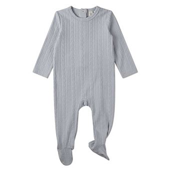 Baby and Toddler Cotton-Rich Faux Cable Knit Footie