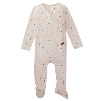 Baby and Toddler Ribbed Star-Studded Footie
