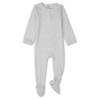Baby "Abstract Spots" Front-Zip Long-Sleeve Footie