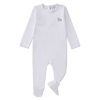 Baby "Rocking Pony" Embroidered 100% Pima Cotton Footie
