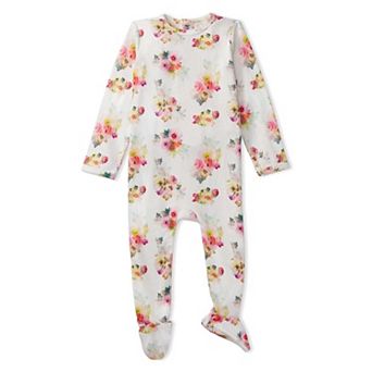 Baby and Toddler Girls Floral-Print Pointelle Footie