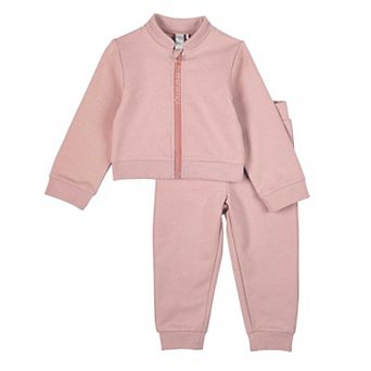 2 pc Kids Cotton Rich Full Zip Jacket and Pants Set