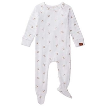 Baby and Toddler Boys "Airplane" Ribbed Cotton Rich Footie