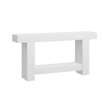 63 Inch Farmhouse Entryway Console Table with 2 tier Open Storage Long Sofa Accent Table