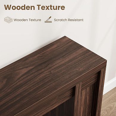 70.9-Inch Farmhouse Hallway Console Table - Long Sofa Table Behind Couch