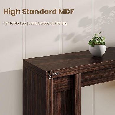 70.9-Inch Farmhouse Hallway Console Table - Long Sofa Table Behind Couch