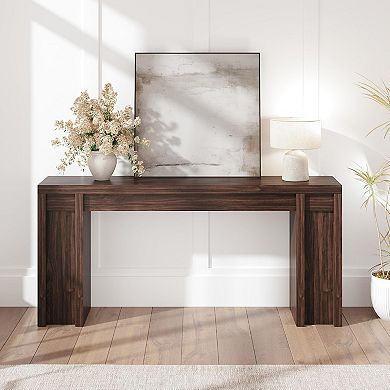 70.9-Inch Farmhouse Hallway Console Table - Long Sofa Table Behind Couch