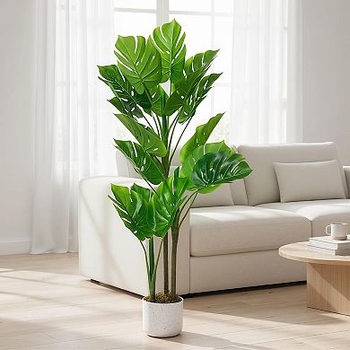 3.6FT Artificial Monstera Plant in Pot