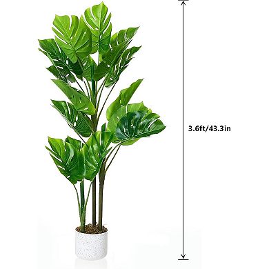 3.6FT Artificial Monstera Plant in Pot