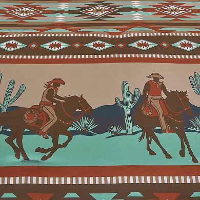 Turquoise and Brown Southwestern Comforter Set