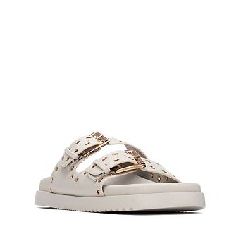 XTI Women's Eyelets Double Strap Buckle Sandals 145083