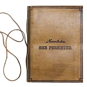 Nevertheless, She Persisted Leather Journal