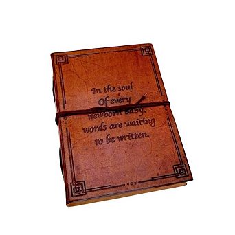 Newborn Baby Leather Journal