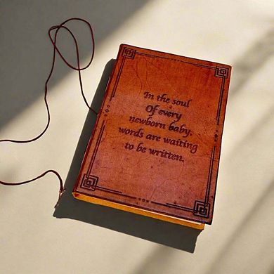 Newborn Baby Leather Journal