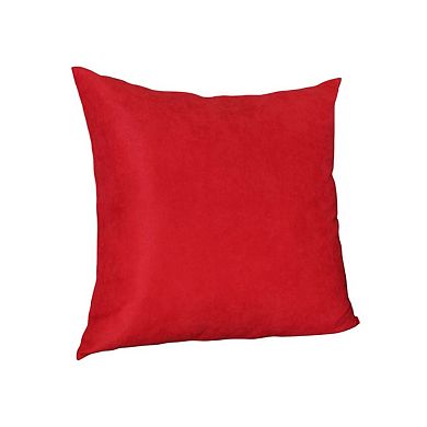 HomeRoots Set of Two 26" Red Euro Throw Pillow Covers