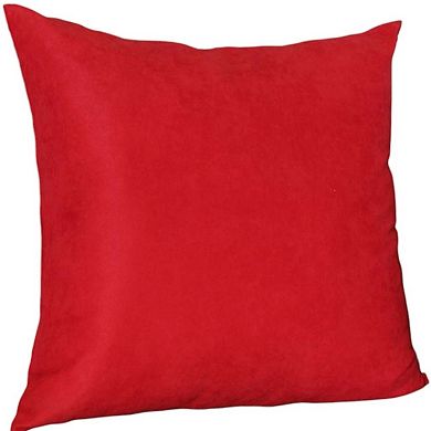 HomeRoots Set of Two 26" Red Euro Throw Pillow Covers
