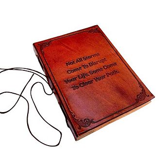 Not All Storms Leather Journal