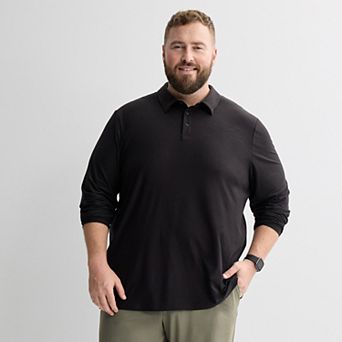 Big & Tall FLX Wander Luxury Soft Long Sleeve Polo