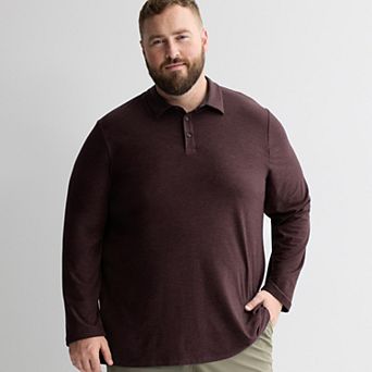 Big & Tall FLX Wander Luxury Soft Long Sleeve Polo